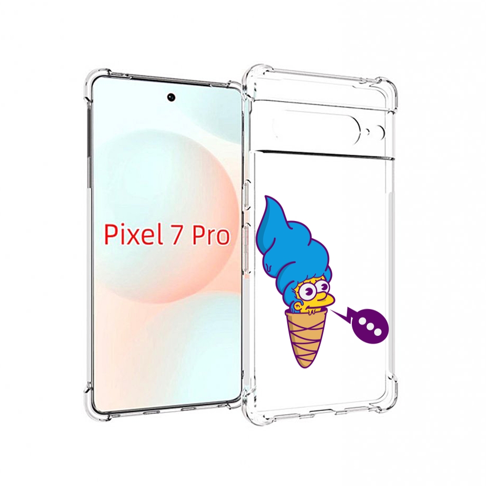 

Чехол Mypads Мардж-Рожок Для Google Pixel 7 Pro, Прозрачный, Tocco