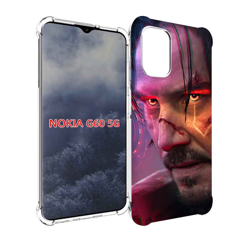 

Чехол MyPads cyberpunk 2077 Джонни Сильверхенд для Nokia G60 5G, Прозрачный, Tocco