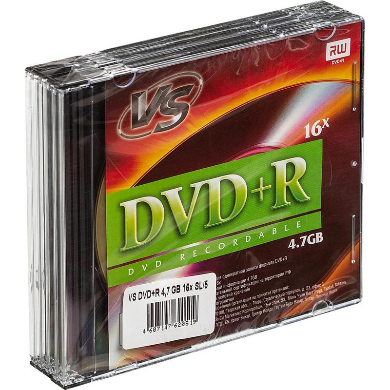 фото Диск vs dvd+r 4.7 gb 5 шт