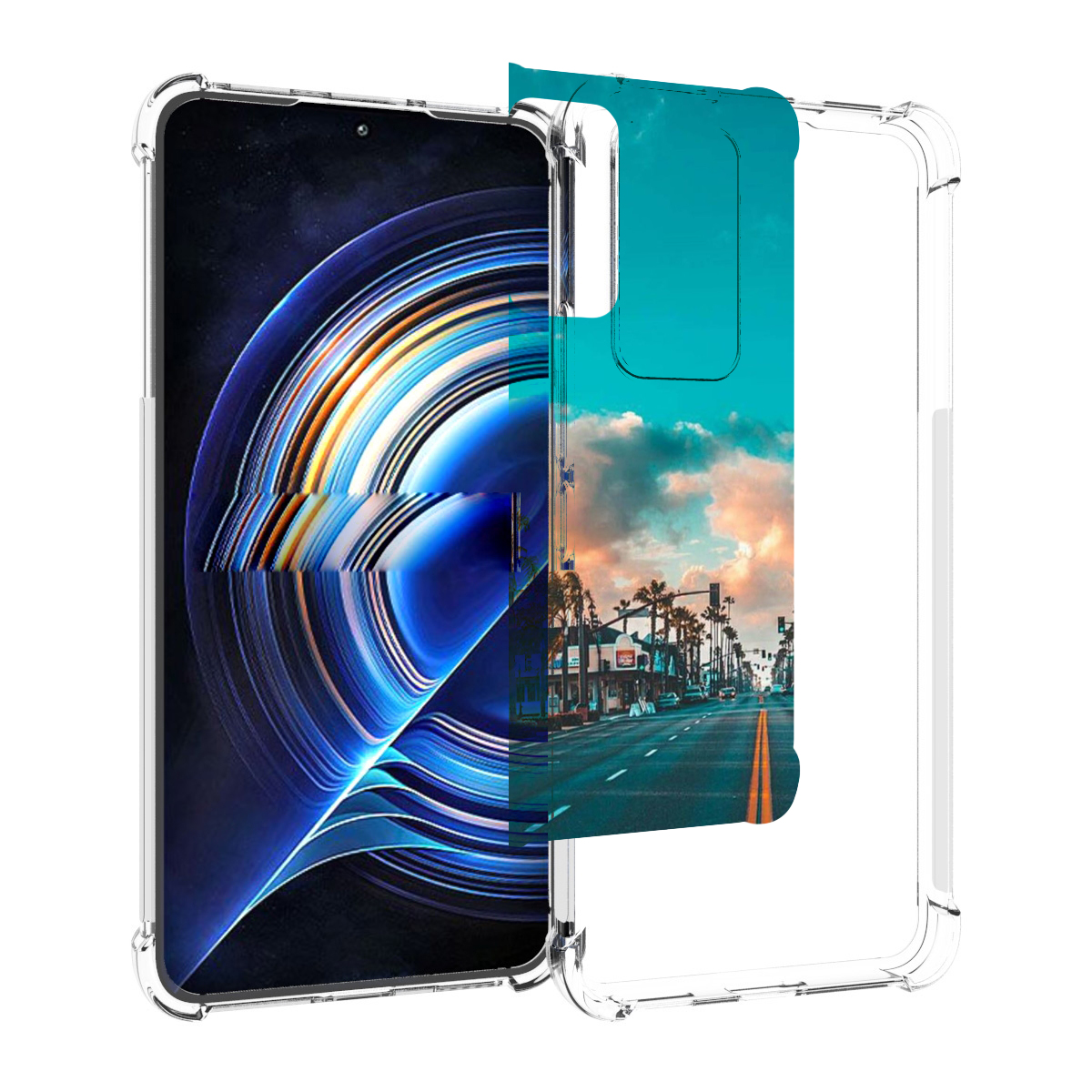 

Чехол MyPads дорога-в-лос-анджелес для Tecno Camon 19 Neo, Прозрачный, Tocco