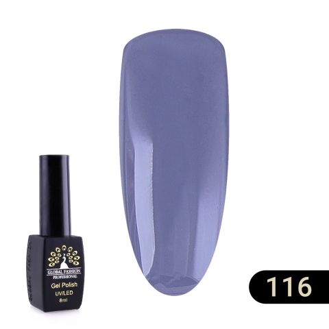 фото Гель лак global fashion black elite 116 8 мл