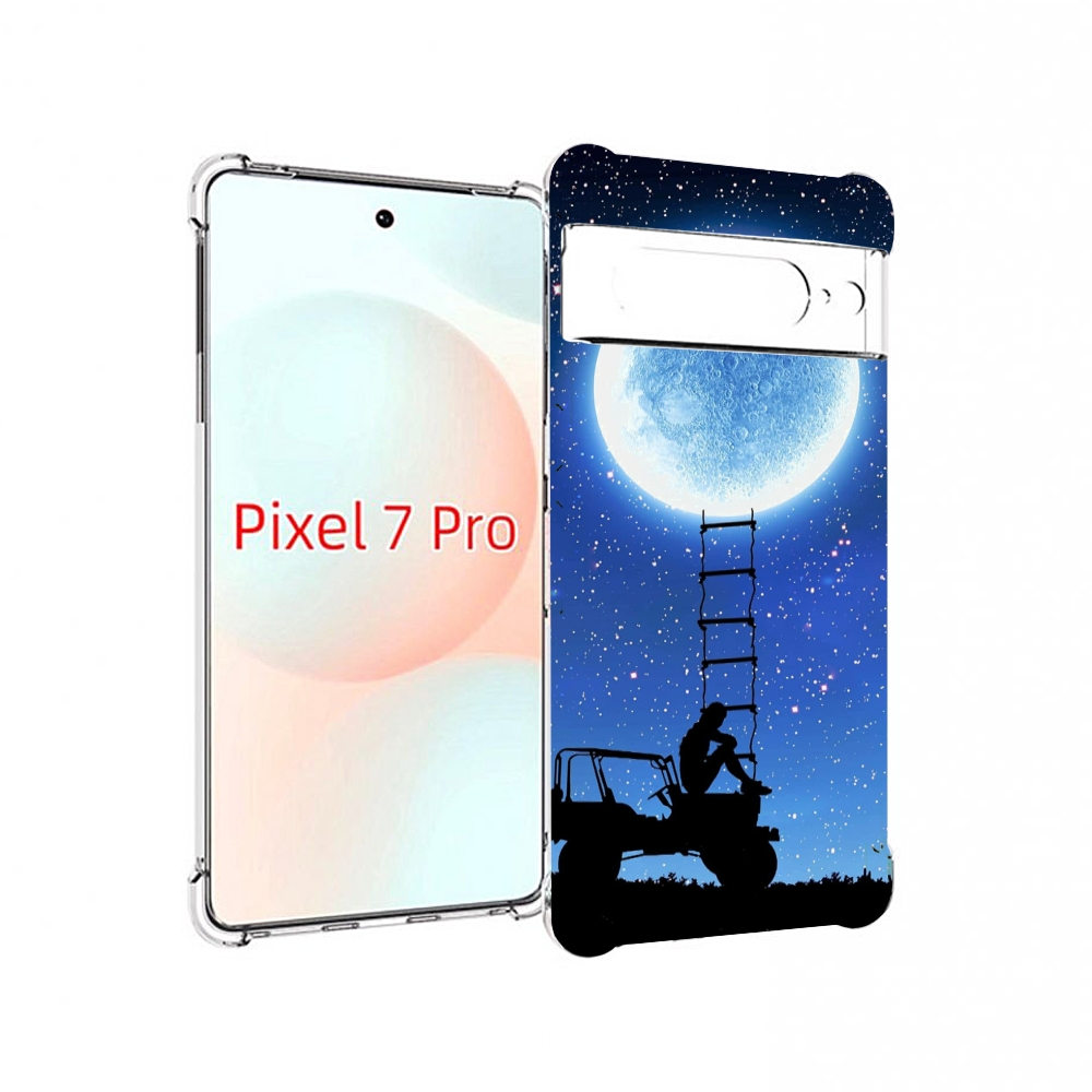 

Чехол Mypads Машина-На-Лун Для Google Pixel 7 Pro, Прозрачный, Tocco