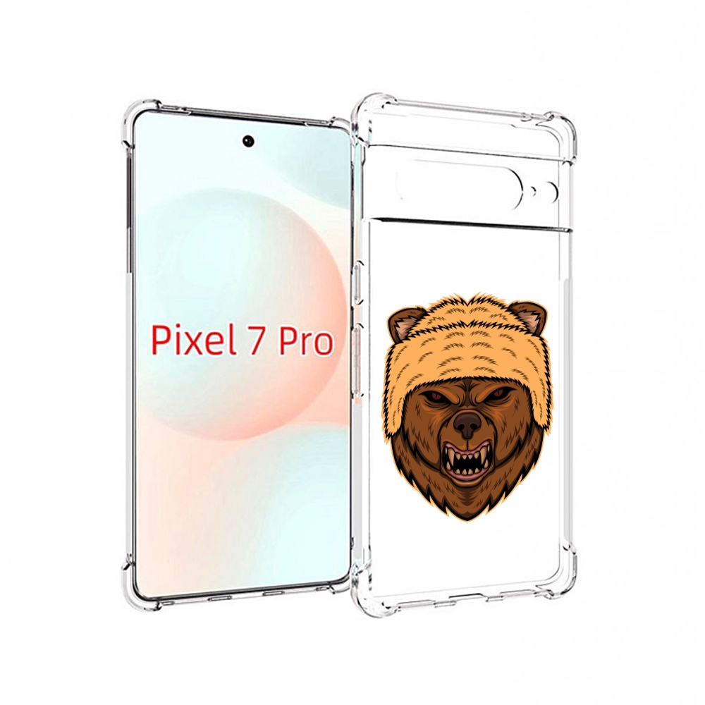

Чехол Mypads Медведь-В-Шапке Для Google Pixel 7 Pro, Прозрачный, Tocco