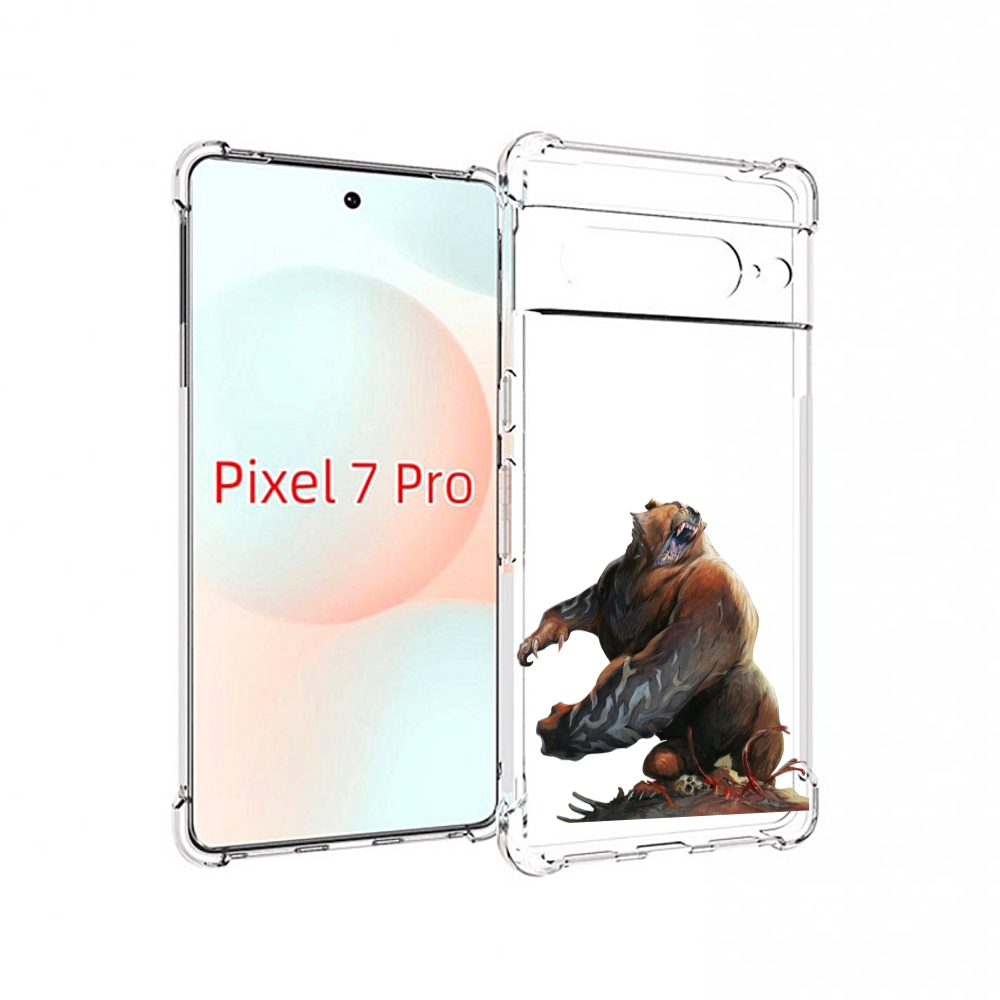 

Чехол Mypads Медведь-Жестокий Для Google Pixel 7 Pro, Прозрачный, Tocco