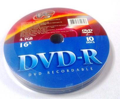 фото Диск vs dvd-r 4.7 gb shrink 10 шт