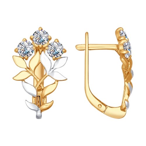 

Серьги из серебра с фианитом Yahont 144254, 144254