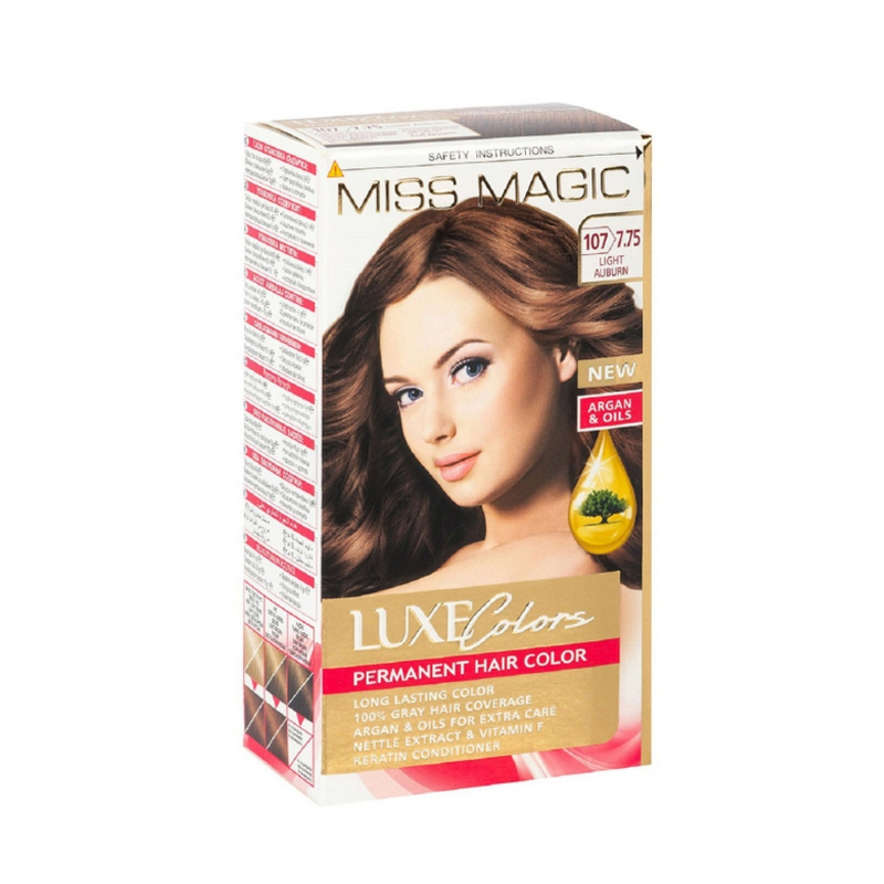 фото Краска для волос miss magic luxe colors 107/7.75 светло- каштановый 108 мл