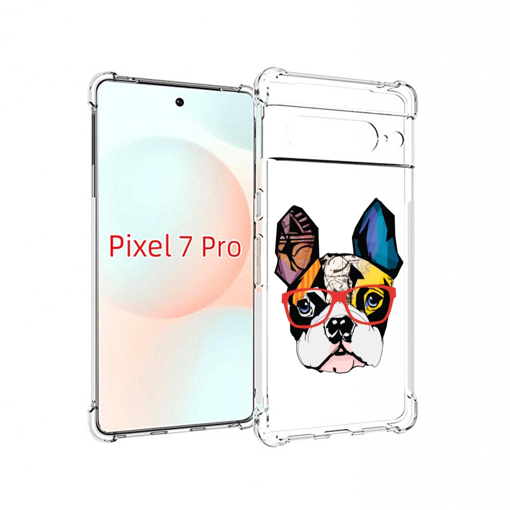 

Чехол Mypads Мопс-В-Очках Для Google Pixel 7 Pro, Прозрачный, Tocco