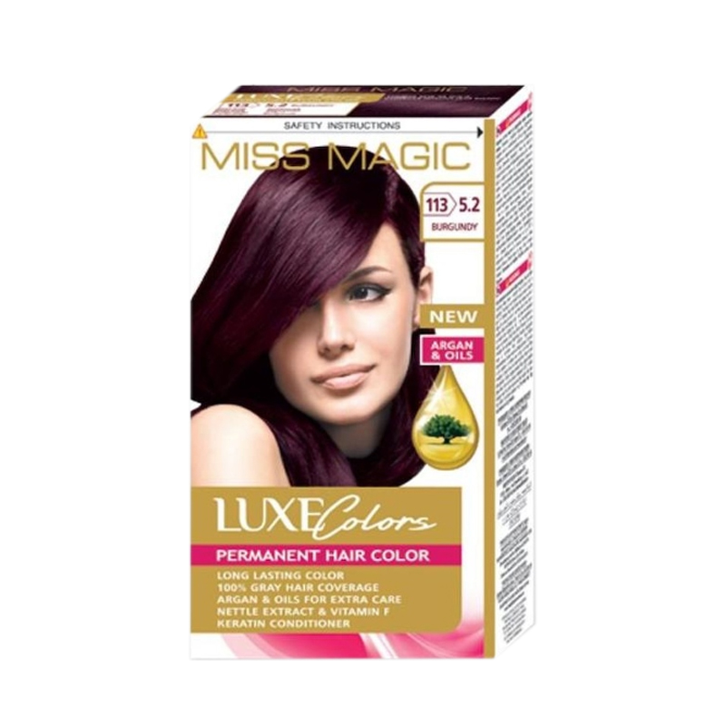 фото Краска для волос miss magic luxe colors 113/5.2 бургунд 108 мл