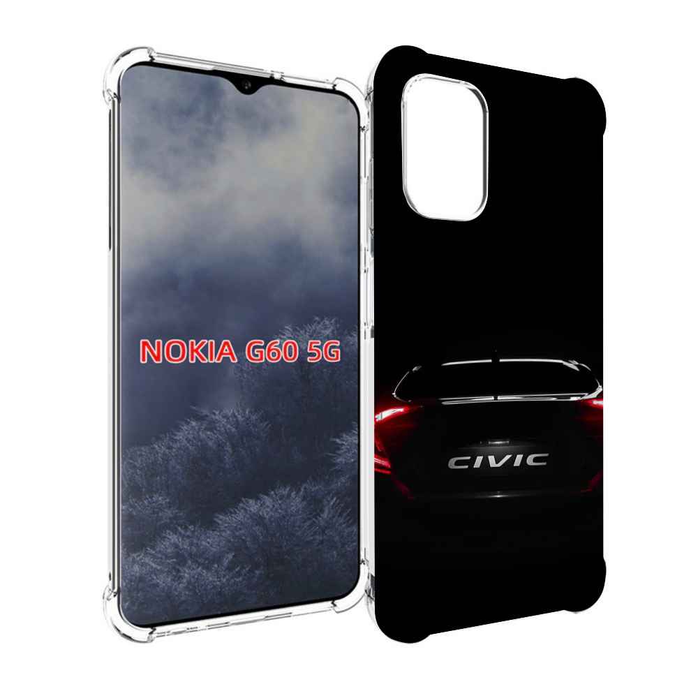 

Чехол MyPads honda хонда 2 для Nokia G60 5G, Прозрачный, Tocco