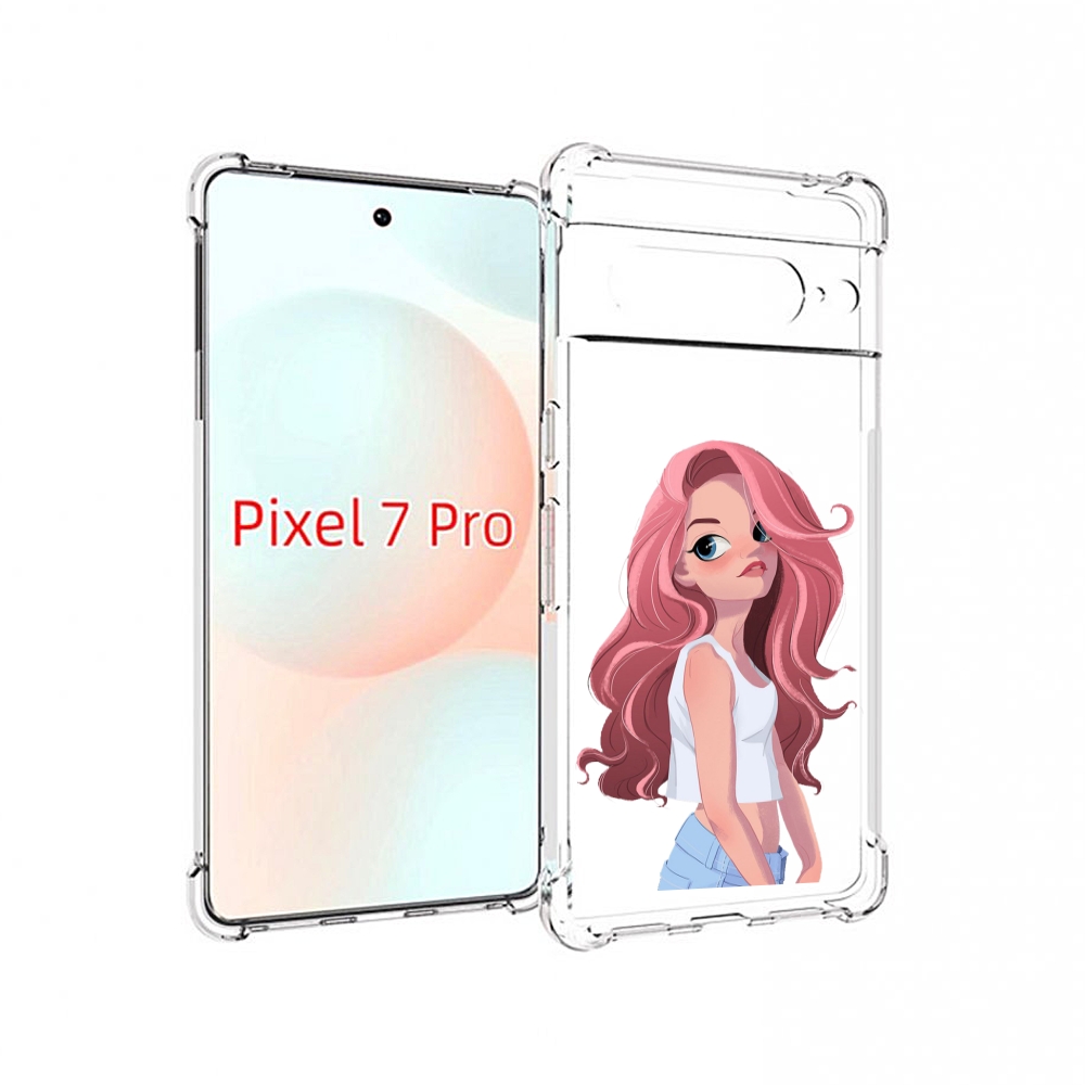 

Чехол Mypads Мультяшный-Арт-Девушки Женский Для Google Pixel 7 Pro, Прозрачный, Tocco