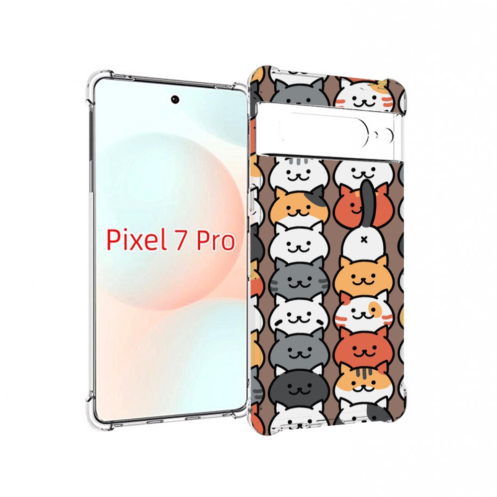 

Чехол Mypads Найди-Кота Для Google Pixel 7 Pro, Прозрачный, Tocco