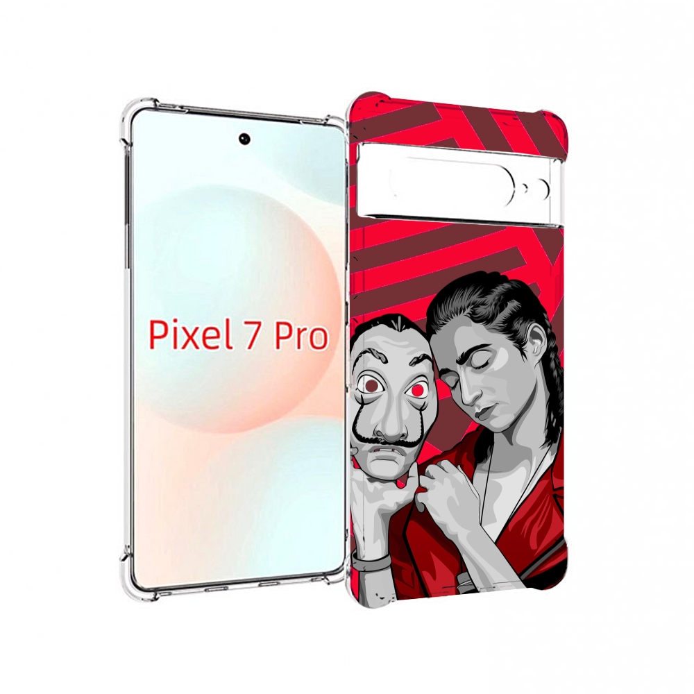 

Чехол Mypads Найроби-Бумажного-Дома Для Google Pixel 7 Pro, Прозрачный, Tocco