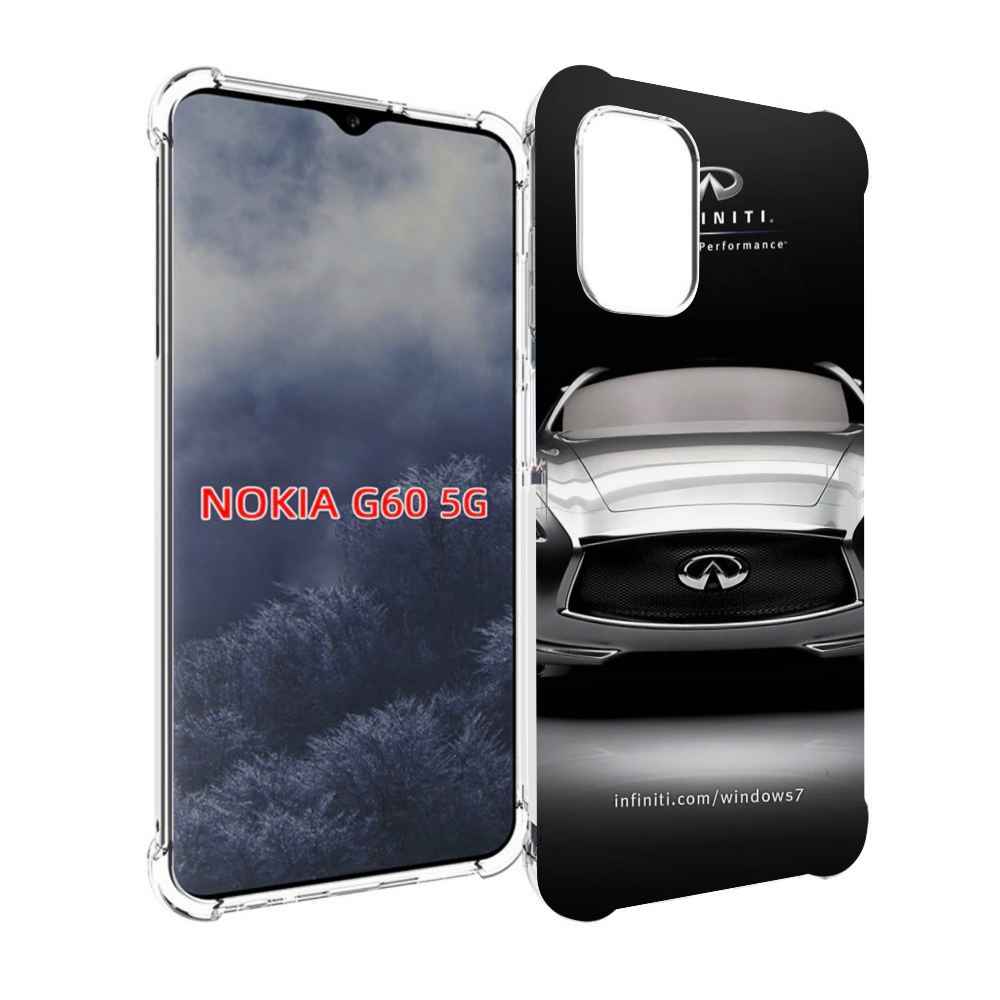

Чехол MyPads infiniti-инфинити-1 для Nokia G60 5G, Прозрачный, Tocco