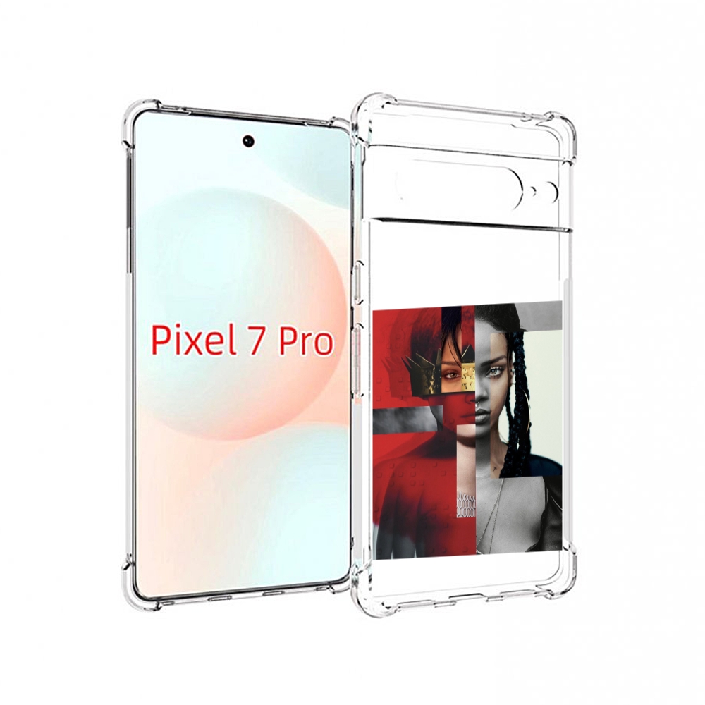 

Чехол Mypads Обложка-Рианна Для Google Pixel 7 Pro, Прозрачный, Tocco