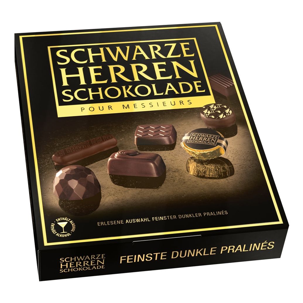 

Набор конфет Schwarze Herren Schokolade Dunkle Pralines 124 г