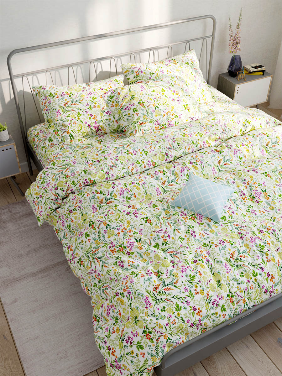 фото Постельное белье сказка полевые цветы 2-спальный