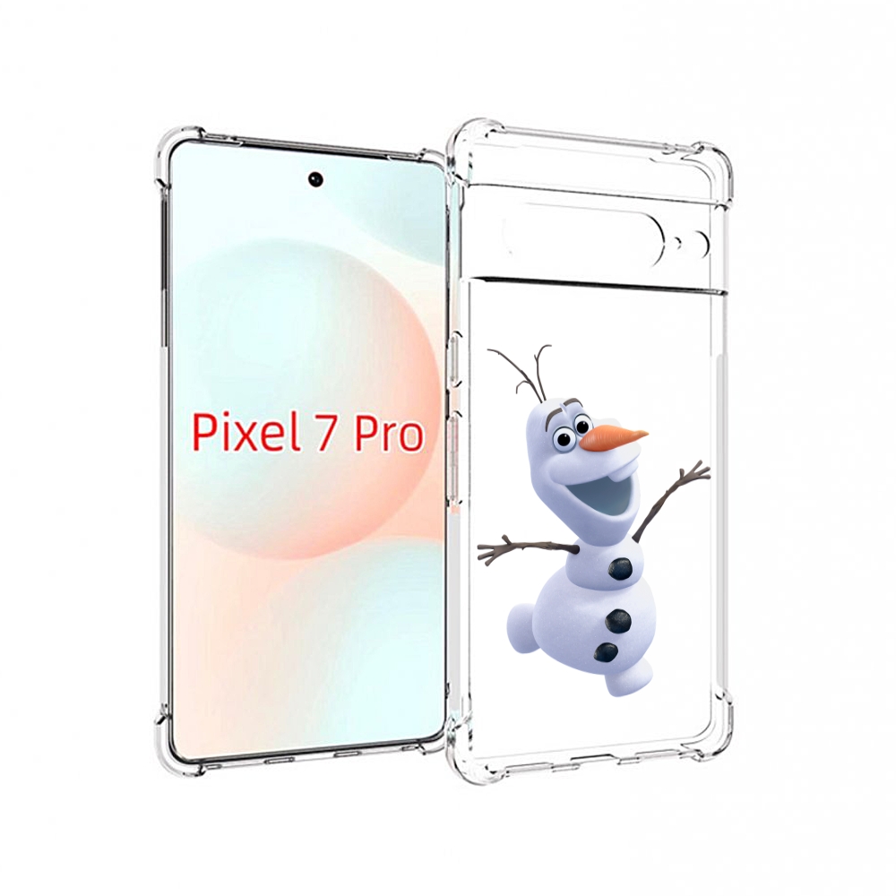 

Чехол Mypads Олаф-Холодное-Сердце Для Google Pixel 7 Pro, Прозрачный, Tocco