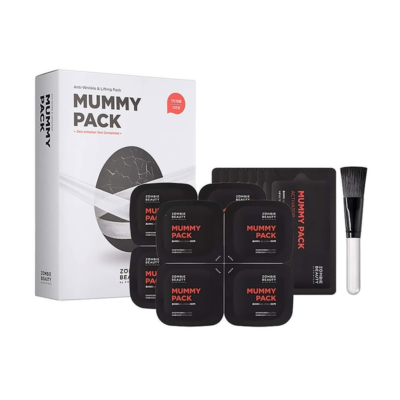 Маска для лица Skin1004 Zombie Mummy Pack & Activator Kit 8 шт крем для лица и век чистая линия омоложение с коллагеном активатором 40 мл