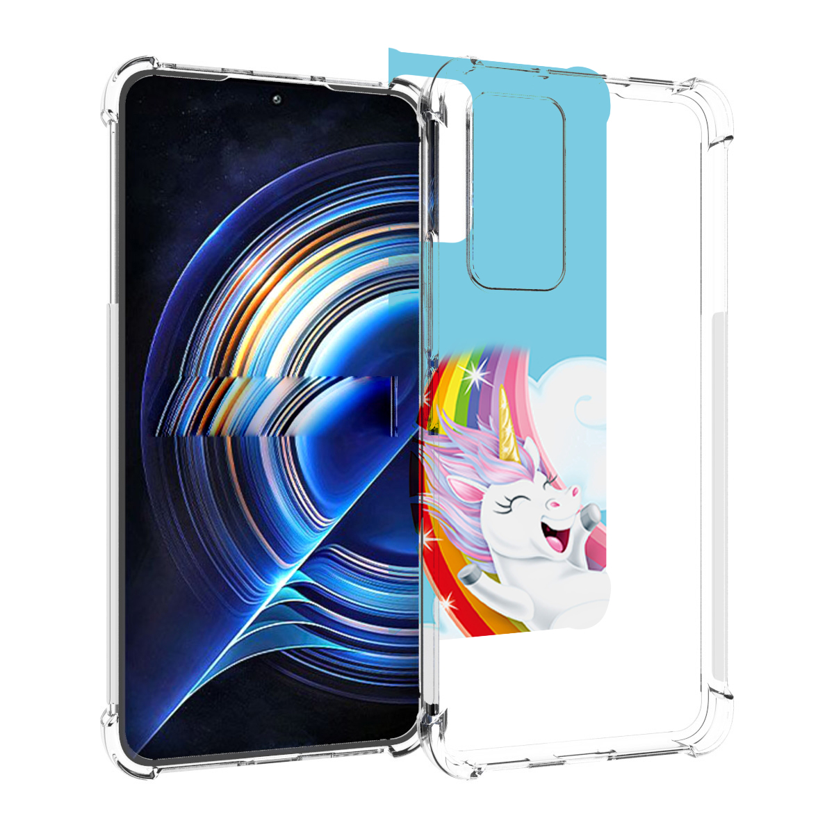 

Чехол MyPads единорог-на-радуге для Tecno Camon 19 Neo, Прозрачный, Tocco