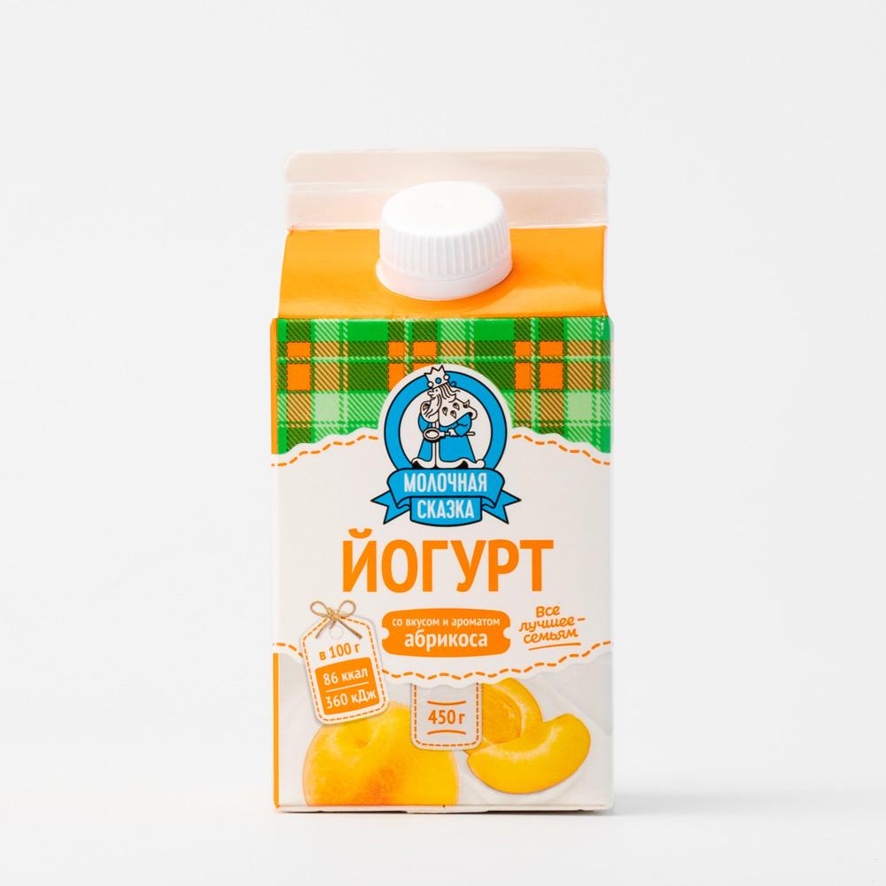 

Питьевой йогурт Молочная сказка абрикос 2,5% бзмж 450 г