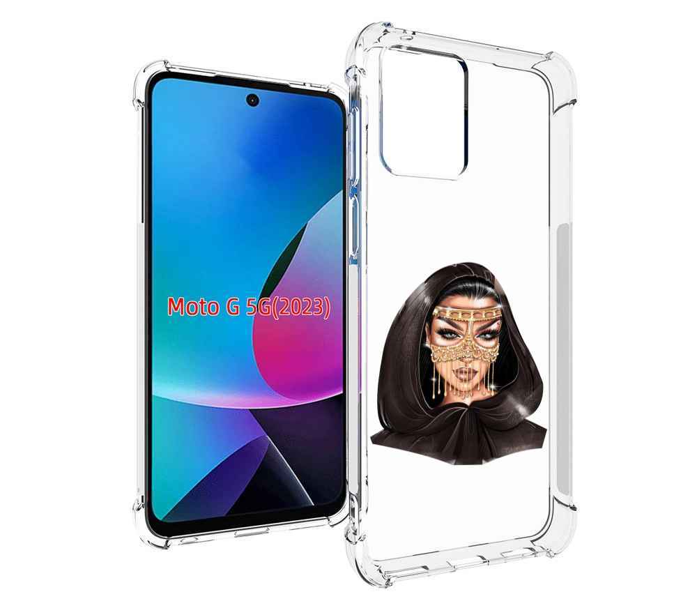 

Чехол MyPads девушка-в-золотой-маске для MOTO G 5G 2023, Tocco