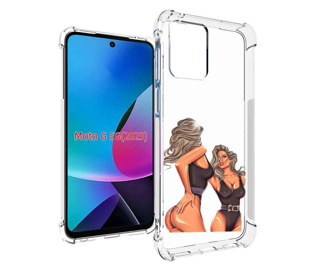 

Чехол MyPads девушка-в-купальнике-черном женский для MOTO G 5G 2023, Tocco