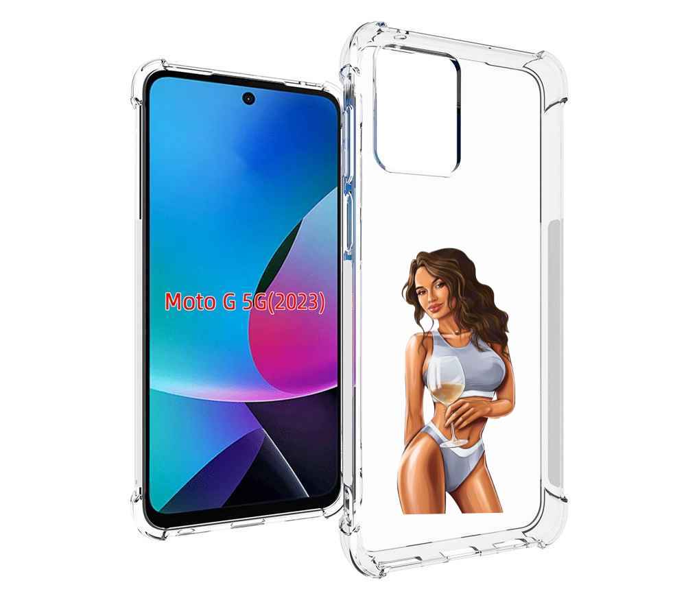 

Чехол MyPads девушка-в-сером-купальнике- женский для MOTO G 5G 2023, Tocco