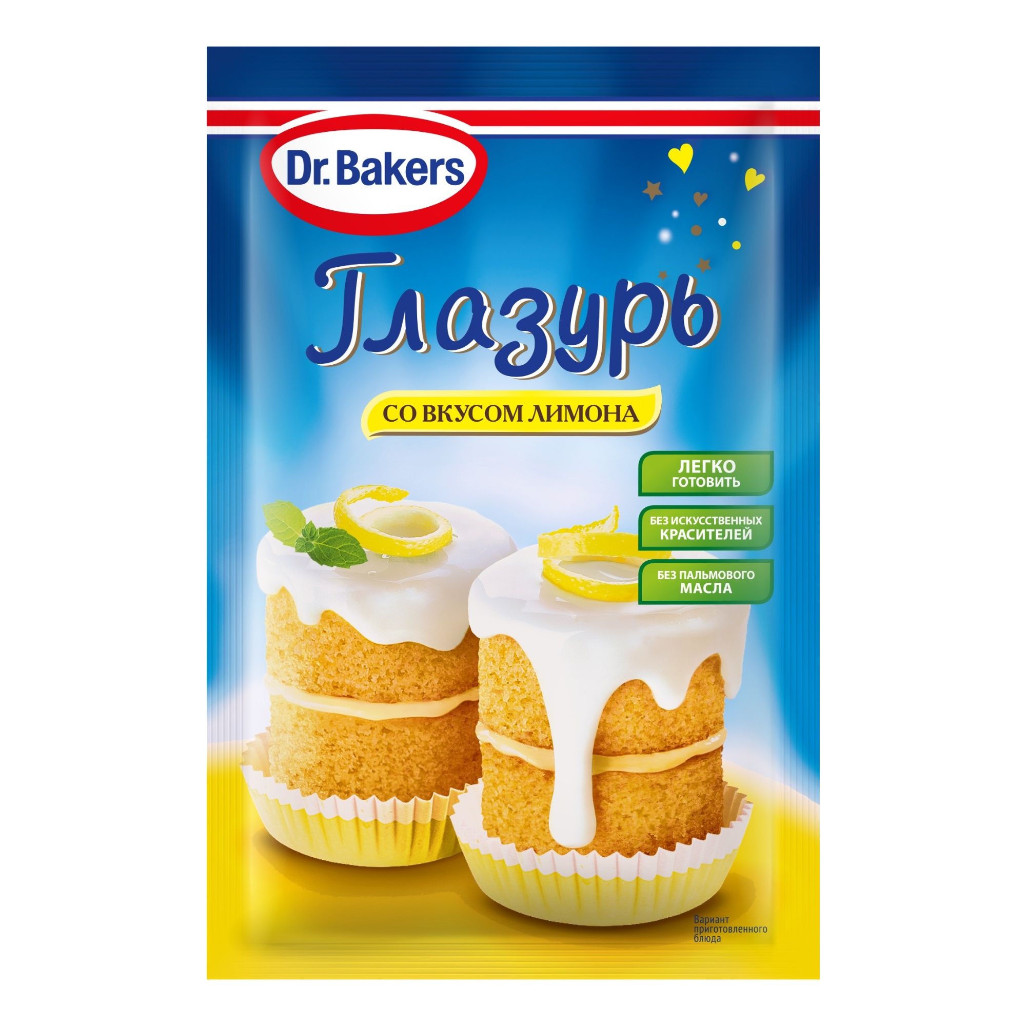 

Глазурь Dr.Bakers со вкусом лимона 100 г