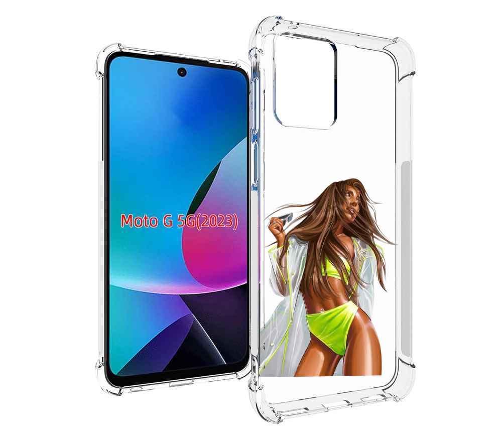 

Чехол MyPads девушка-модель-мулатка для MOTO G 5G 2023, Tocco