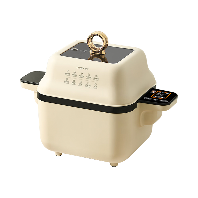 Электросковорода Liven CCJ-D347 бежевый многофункциональная электрическая кастрюля xiaomi liven intelligent cooking robot white ccj d347