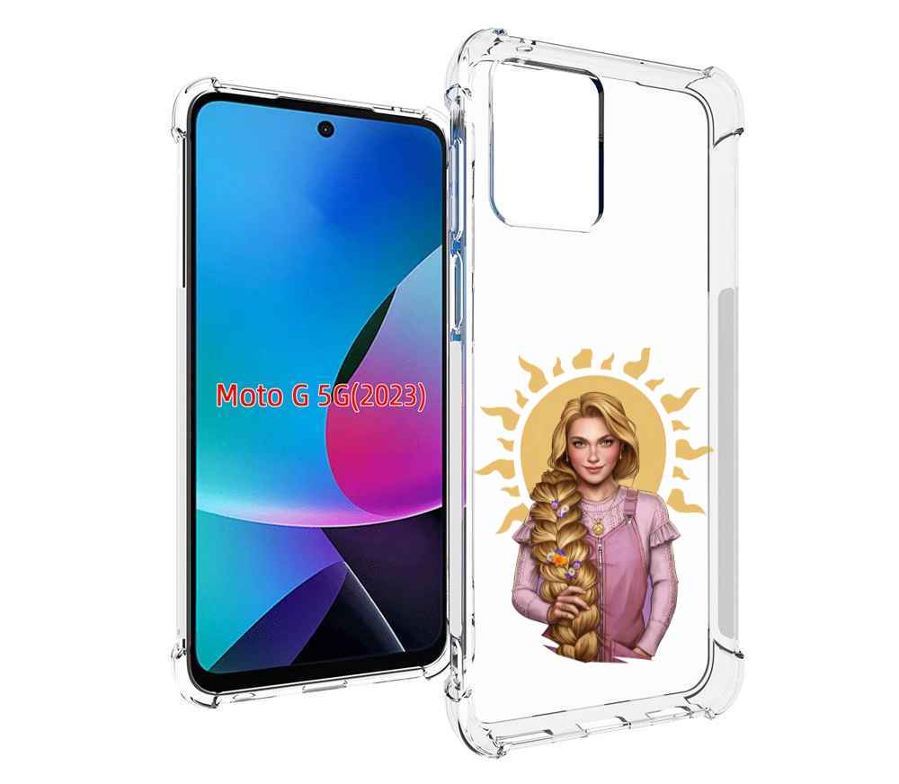 

Чехол MyPads девушка-с-большой-косой для MOTO G 5G 2023, Tocco