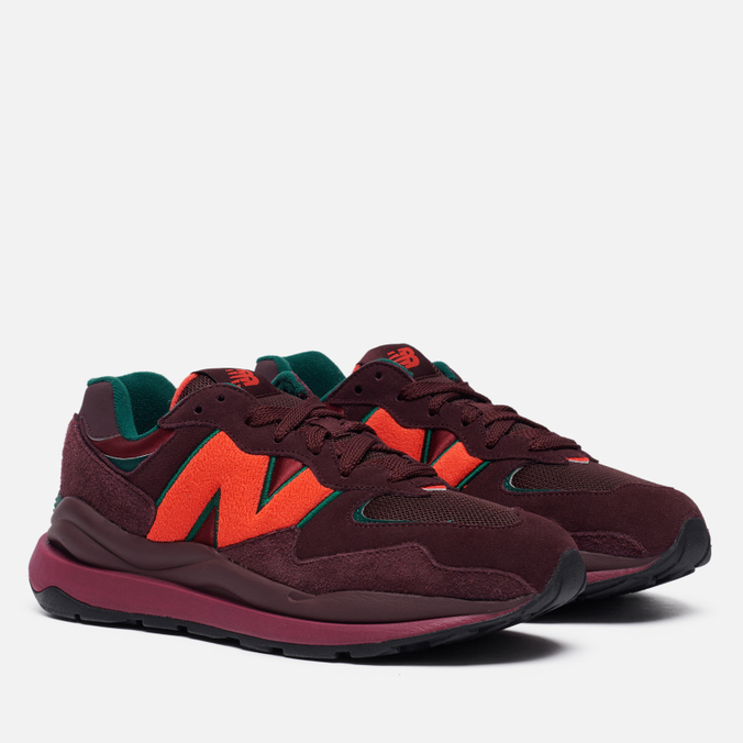 фото Кроссовки мужские new balance 57/40 бордовые 45.5 eu