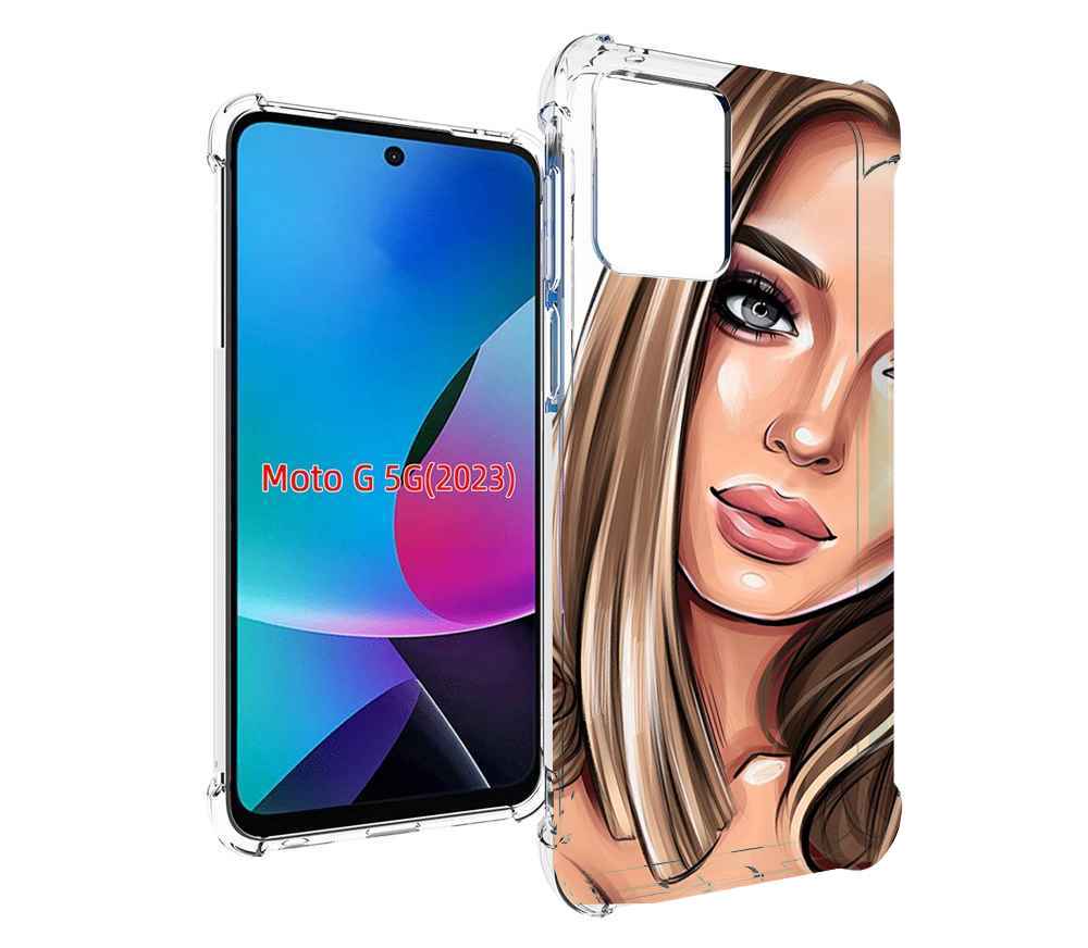 

Чехол MyPads девушка-с-каре женский для MOTO G 5G 2023, Tocco