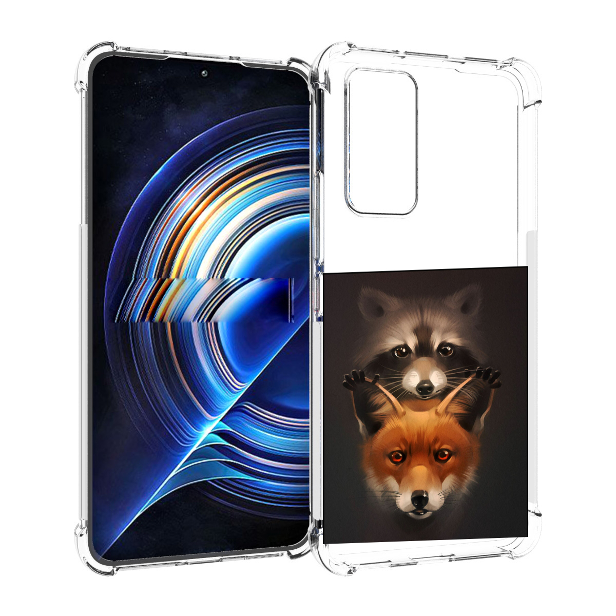 

Чехол MyPads енотик-лисенок для Tecno Camon 19 Neo, Прозрачный, Tocco