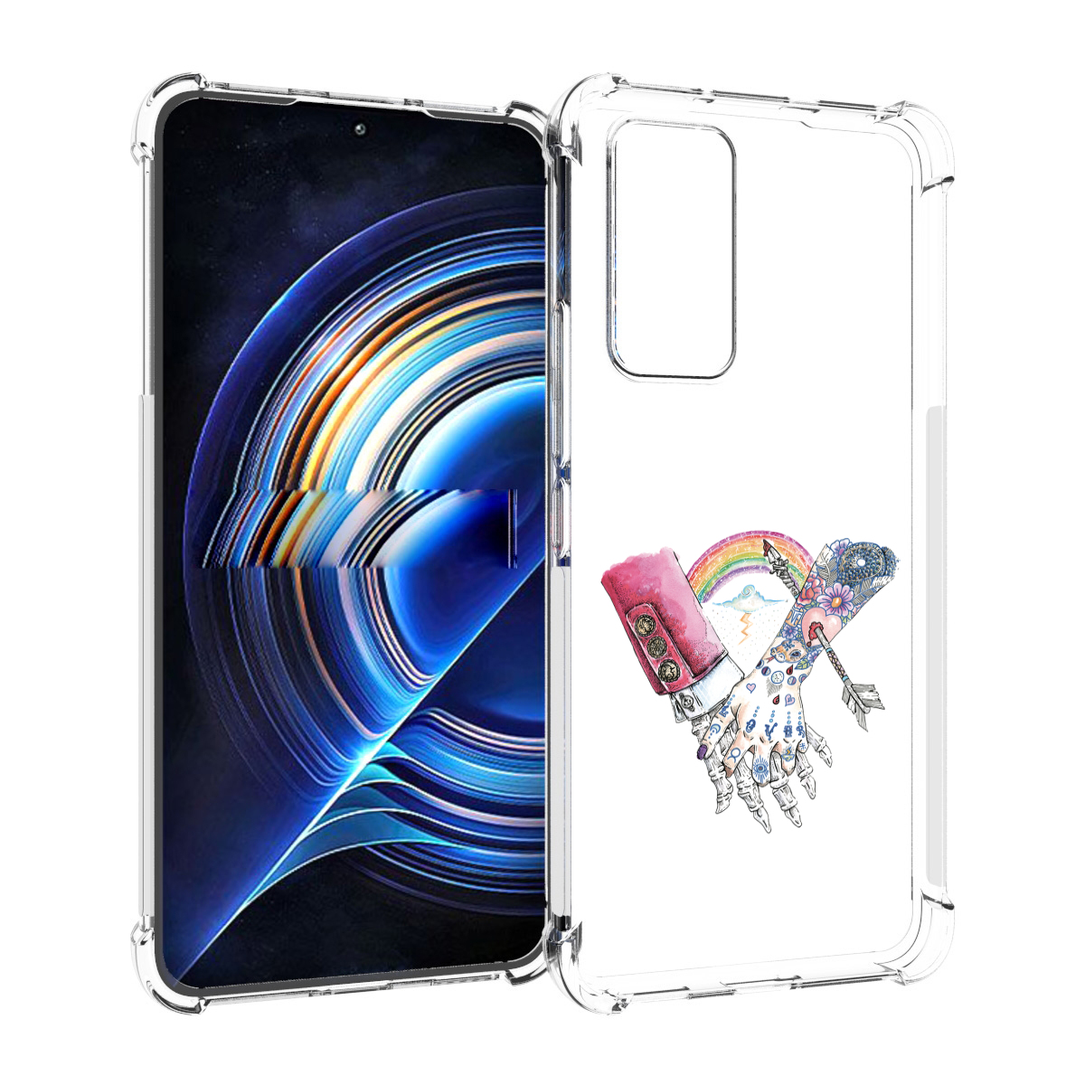 

Чехол MyPads абстракция руки в татуировках для Tecno Camon 19 Neo, Прозрачный, Tocco