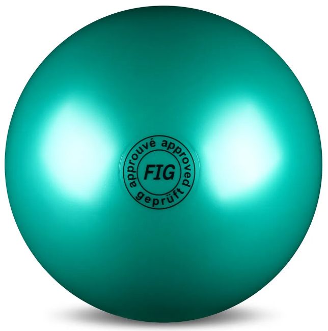 

Мяч для художественной гимнастики силикон FIG 19см, Зеленый, FIG