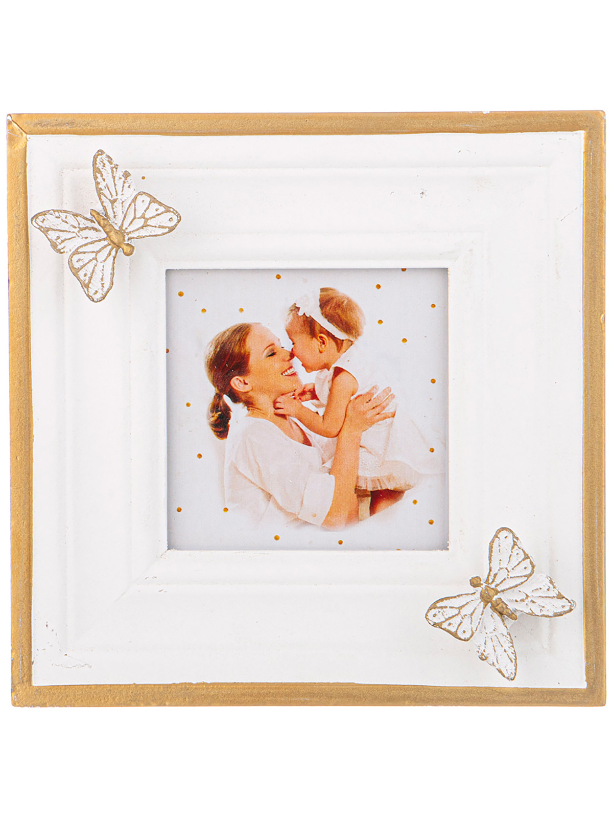 

Фоторамка Lefard 9x9 см Love is sweet 222-803, Белый;золотистый