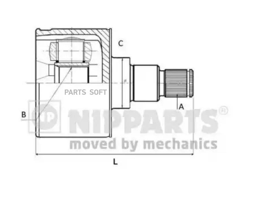 

Шрус Внутр Лев/Прав Hyundai Solaris Nipparts N2830504