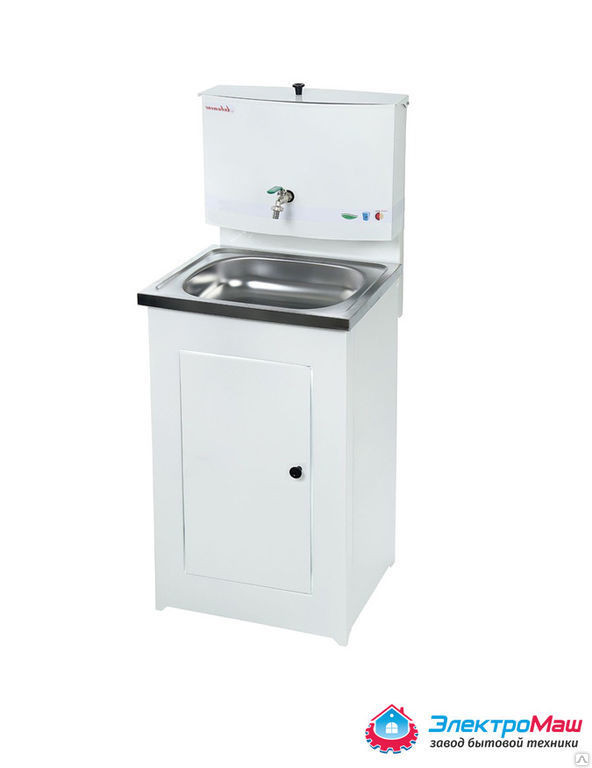 

Дачный умывальник Акватекс белый, без нагрева воды, нержавеющая раковина, Акватекс