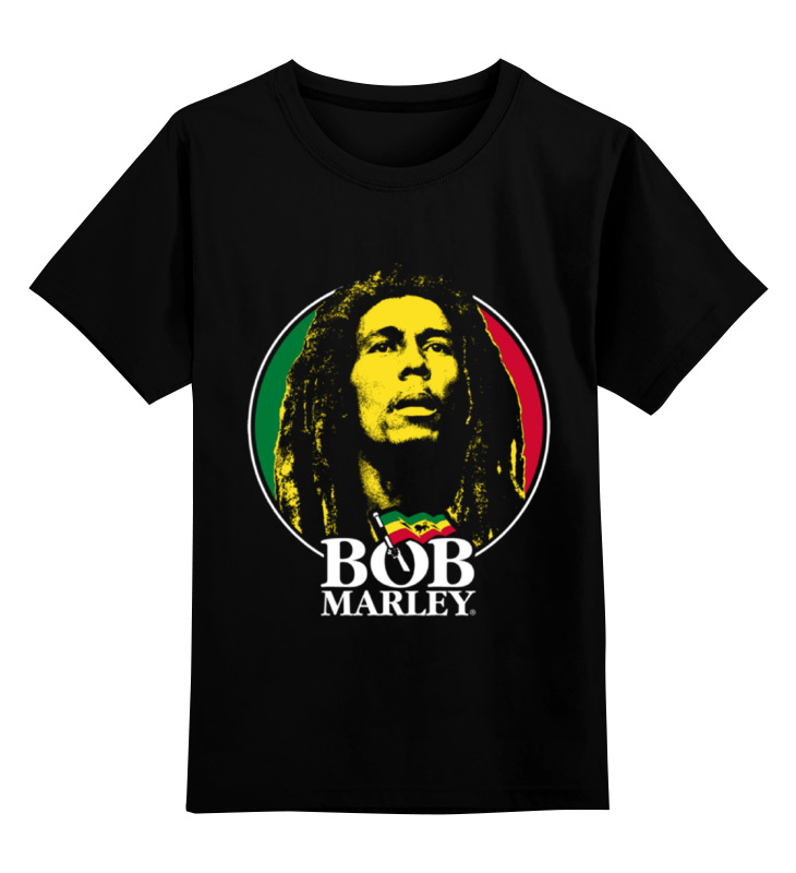 

Футболка детская Printio Bob marley цв. черный р. 164, Bob marley