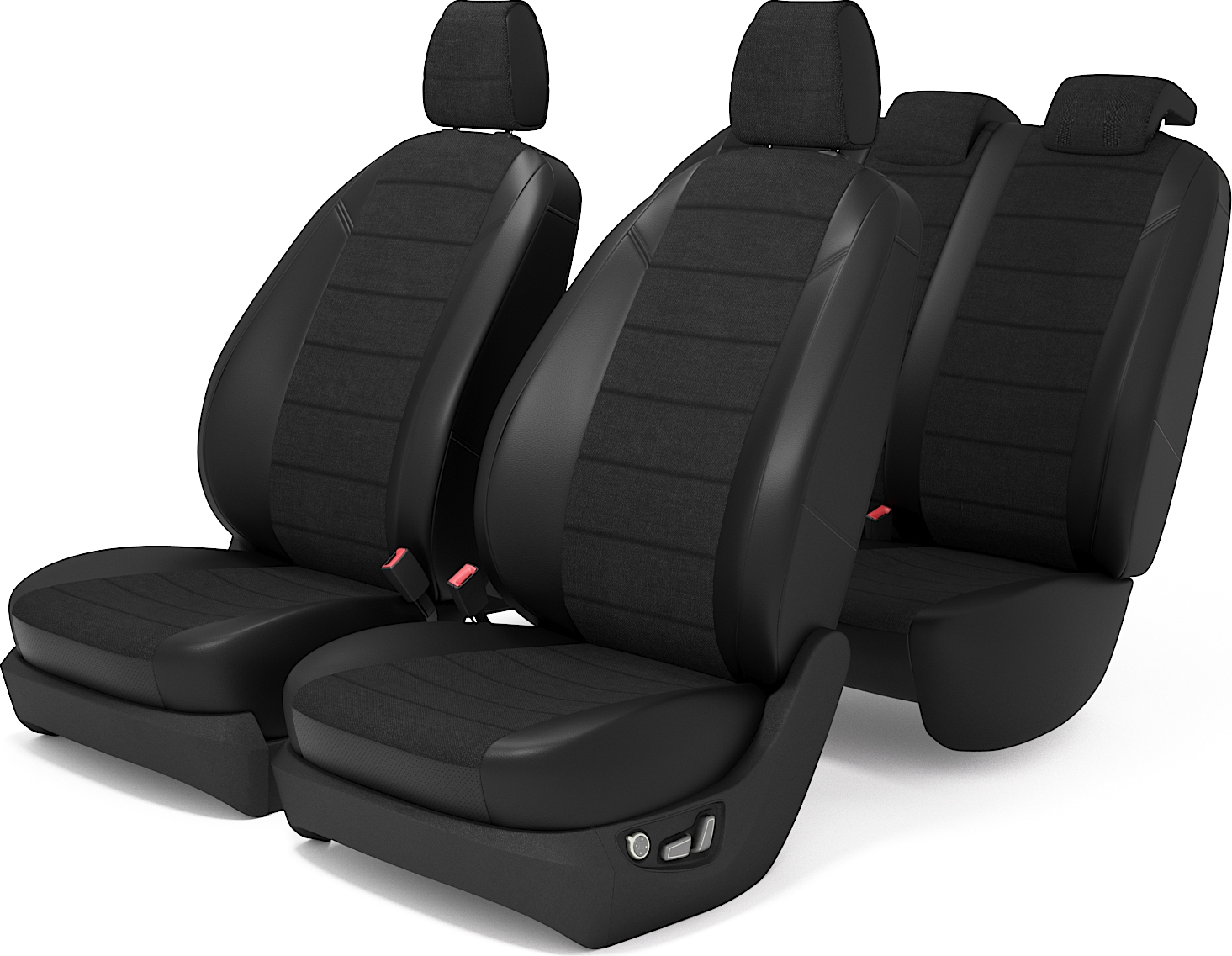 Чехлы на сиденья Форд Фокус 3 с 2011 по 2019 год, Жаккард, черный PFocus3SportTitaniumvel