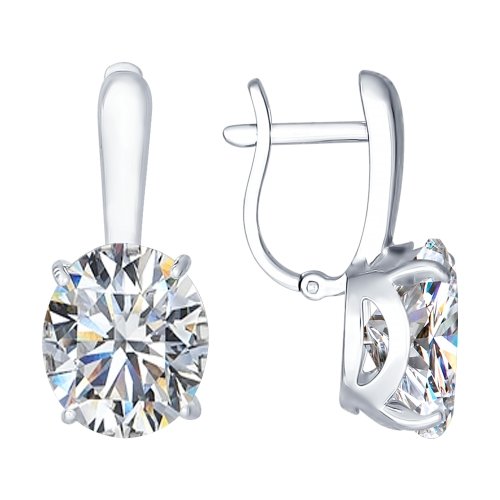 

Серьги из серебра ЯХОНТ Золотой 144795, фианит, 144795