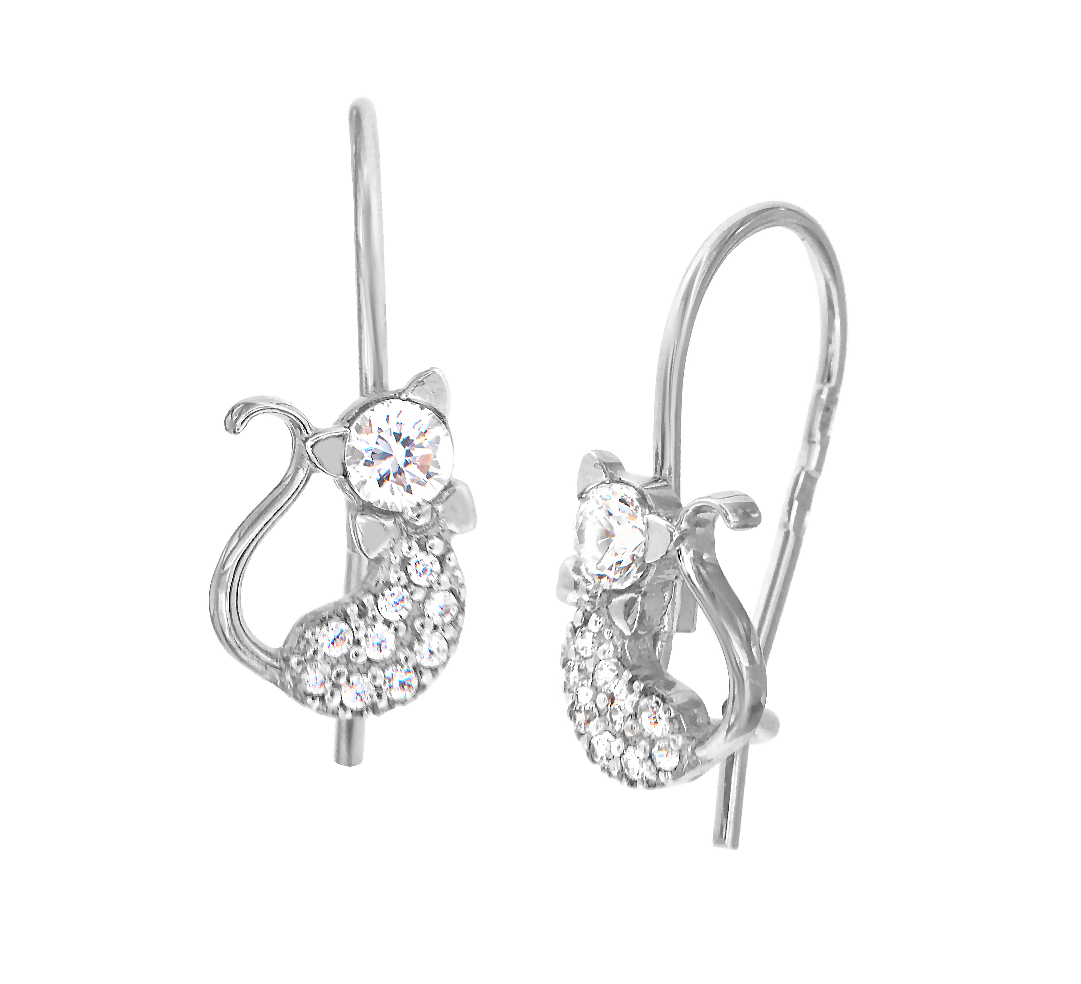 

Серьги из серебра ЯХОНТ Ювелирный 144980, фианит, 144980