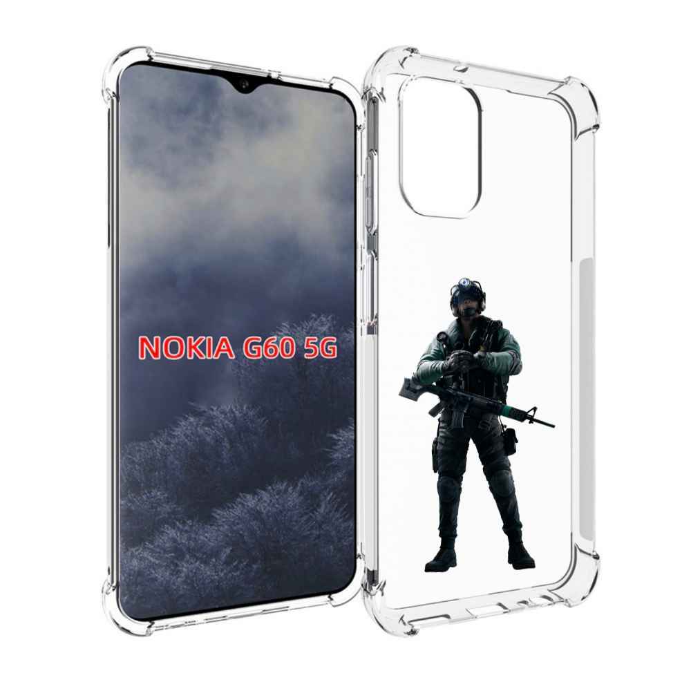 

Чехол MyPads Tom-Clancy's-Rainbow-Six-2 для Nokia G60 5G, Прозрачный, Tocco