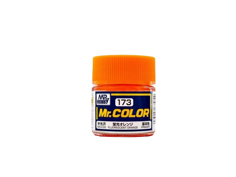 

Краска акриловая на специальном разбавителе MR.HOBBY Mr.Color Fluorescent orange MH-C173, Флуоресцентный оранжевый