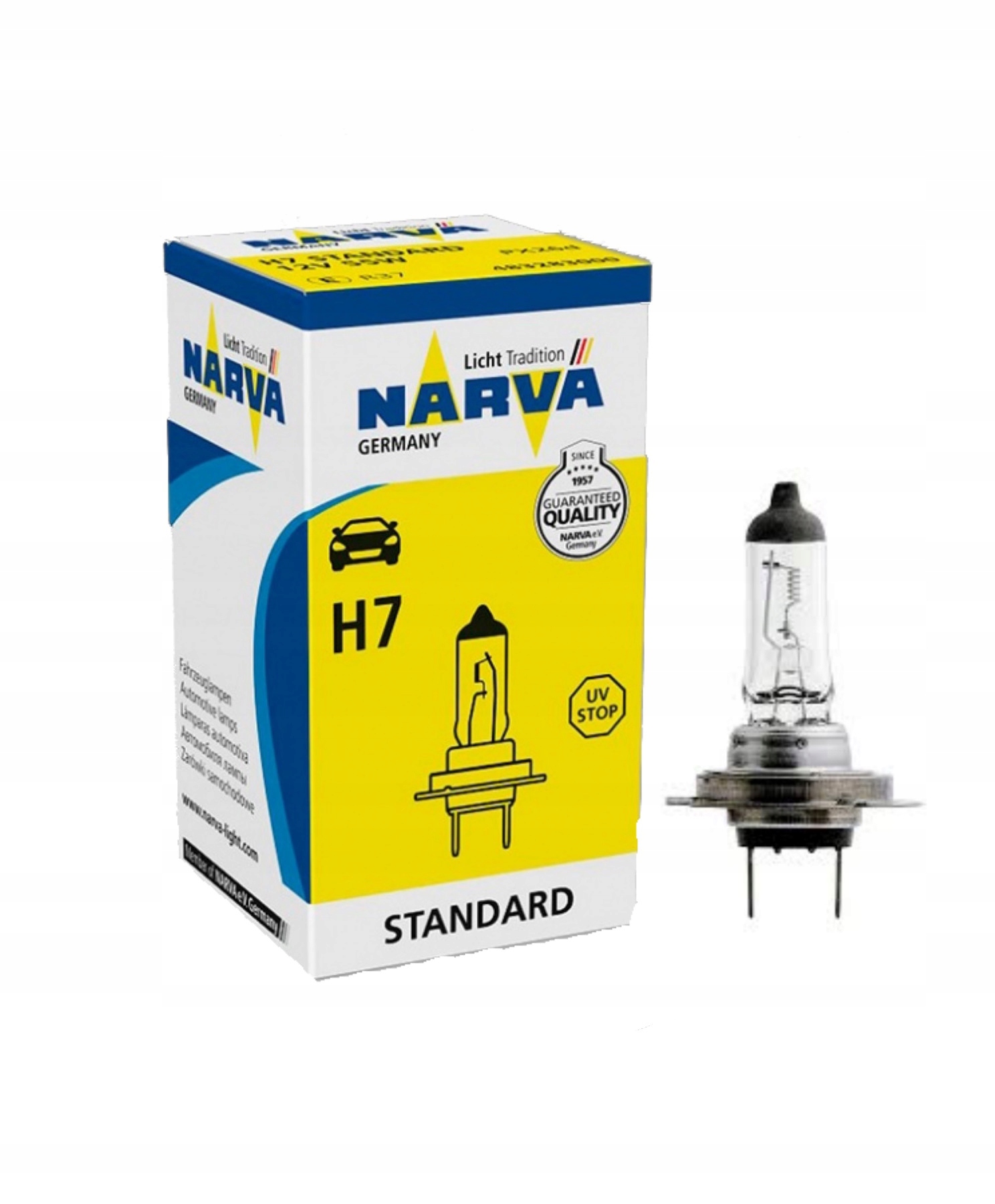 

Лампа 12V Головной Свет 55W Рх26D NARVA 48328