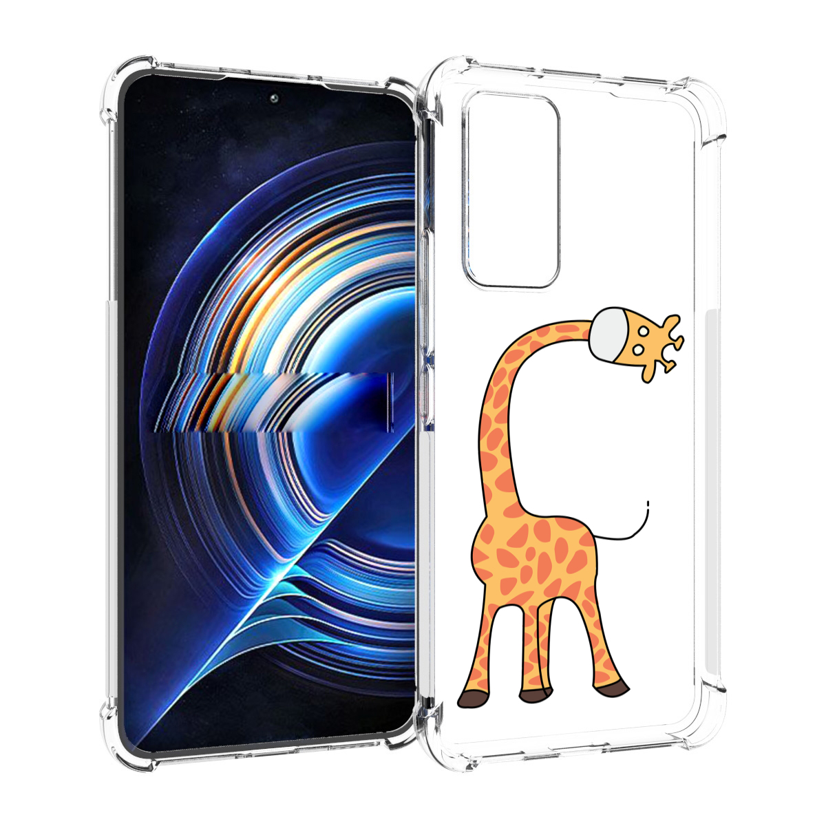 

Чехол MyPads жирафик детский для Tecno Camon 19 Neo, Прозрачный, Tocco