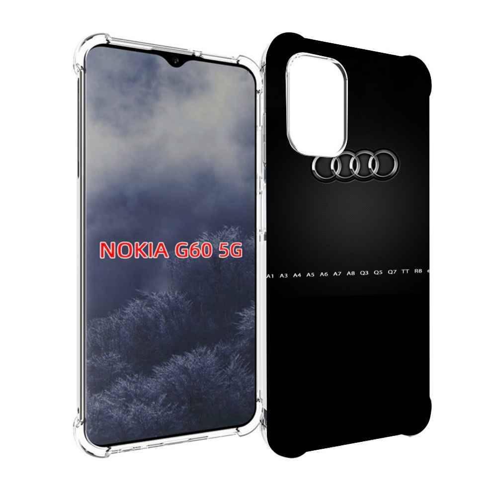 

Чехол MyPads audi ауди 1 мужской для Nokia G60 5G, Прозрачный, Tocco