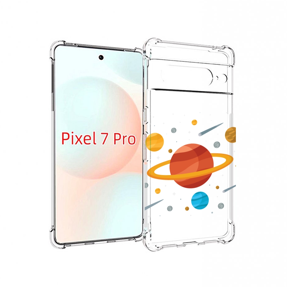 

Чехол Mypads Планета-Сатурн Для Google Pixel 7 Pro, Прозрачный, Tocco